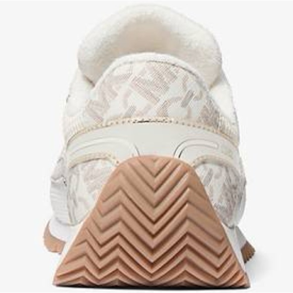 NEW MICHAEL KORS Byrdie Mixed-Media Trainer – Women's Size 8 Low-Top Sneaker - Picture 3 of 9